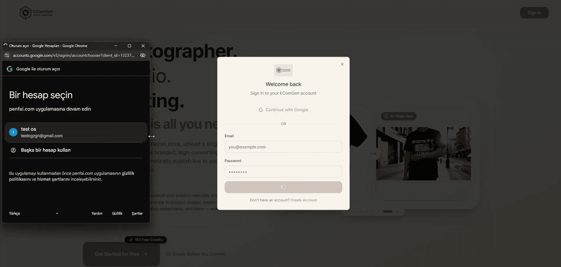 EComGen screenshot 2
